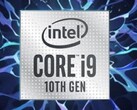 The Intel Core i9-10900K can reach 5.3 GHz clock rates. (Image source: Intel/VideoCardz)
