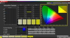 CalMAN saturation calibrated (target color space AdobeRGB)