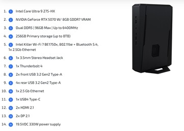 The Core Ultra 9 275HX-powered variant.