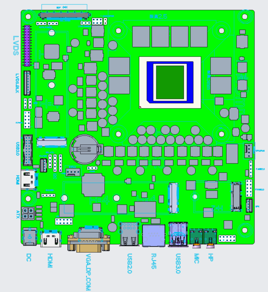 Sixunited Strix Halo motherboard layout (image source: Sixunited)