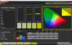 CalMAN Saturation Sweeps (sRGB)
