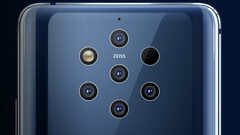 Nokia 9 PureView's main camera setup, DxOMark failure