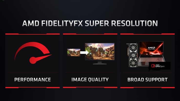 AMD FidelityFX Super Resolution will be a GPUOpen initiative. (Source: AMD)