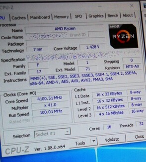 CPU-Z stats (Source: Tech YES City)