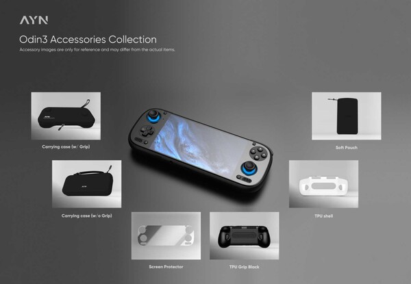 The AYN Odin 3 accessories don't include a lanyard. (Image source: AYN)