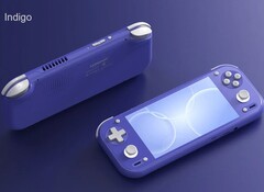 The Anbernic RG 55G1 will be available to buy in three colors, including Indigo.