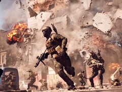 Image showing a team escaping an explosion in Battlefield 6. (Image Source: DICE)