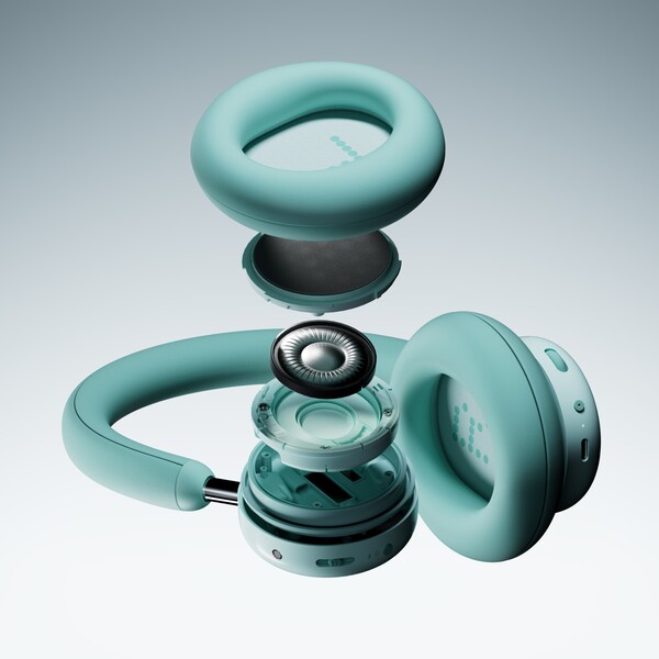 The CMF Headphone Pro have a dial, a slider, and a customizable button. (Image source: CMF by Nothing)