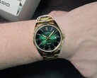 Casio's latest affordable dress watch pairs a radiant green dial with a fluted bezel