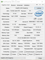 GPU-Z (Intel UHD Graphics)