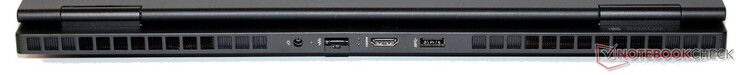 Rear: Power jack, Gigabit Ethernet, HDMI, USB 3.2 Gen 1 (USB-A)