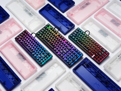 The HyperX Origins 2 series intros three new gaming keyboards. Pictured: customizable housings of the keyboards. (Image source: HP)