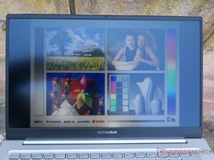 Outdoors under shade