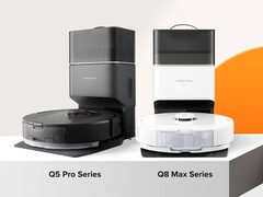 The Roborock Q5 Pro and Q8 Max series robot vacuums are now available. (Image source: Roborock)