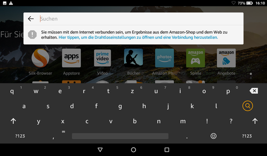 Amazon Fire 7 - input devices