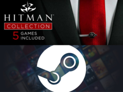 The Hitman Collection bundle contains five games - Hitman: Codename 47, Hitman 2: Silent Assassin, Hitman: Contracts, Hitman: Blood Money, and Hitman: Absolution. (Image source: Steam - Edited)
