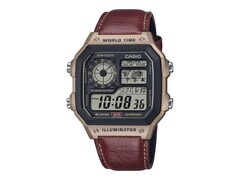 The Casio AE-1200WHL-5AV with a leather strap refresh. (Image source: Casio)