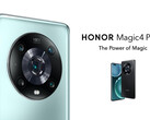Honor will sell the Magic4 Pro in Black and Cyan colourways. (Image source: Honor)