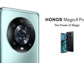 Honor will sell the Magic4 Pro in Black and Cyan colourways. (Image source: Honor)
