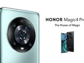 Honor will sell the Magic4 Pro in Black and Cyan colourways. (Image source: Honor)