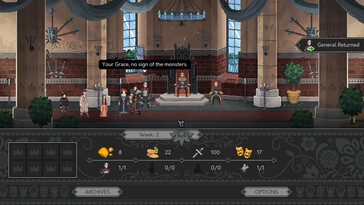 An image showing a gameplay sequence in Yes, Your Grace.