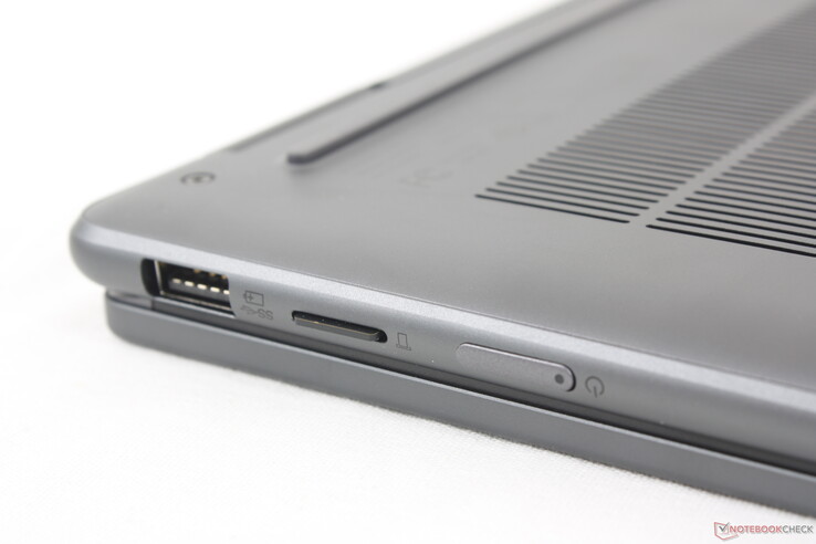 Fully inserted MicoSD card sits almost flush against the edge for safe transporting