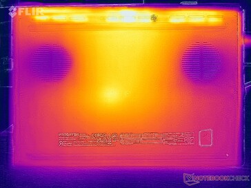 Surface temperatures stress test (underside)