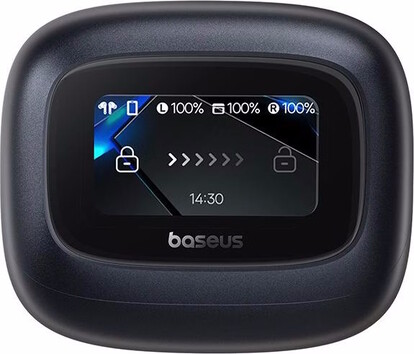 Settings can be adjusted via the touchscreen. (Image source: Baseus)