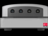 The EmuDeck Machines EM2 and docking station resemble a cross between the Dreamcast and the Sega CD. (Image source: EmuDeck)
