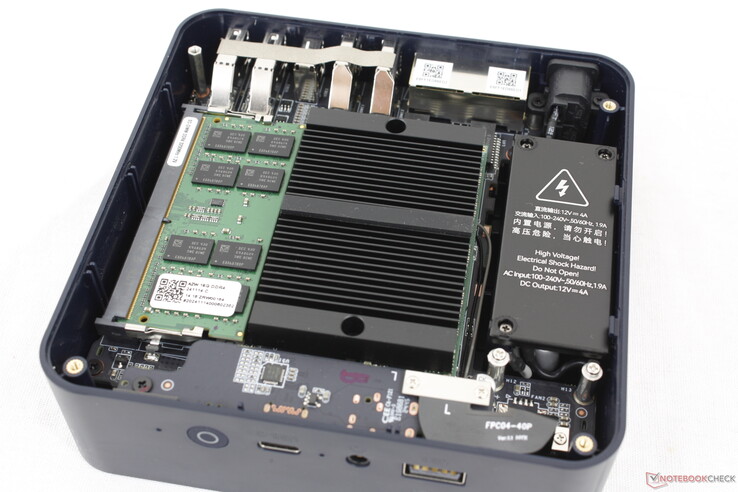 SSD slots come with their own heat sink which is surprising for the price