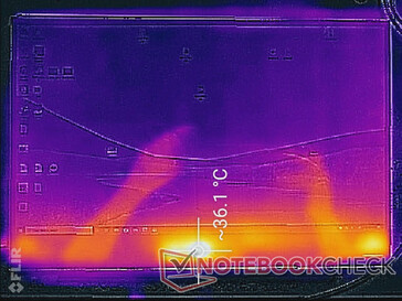 Temperature map (front)