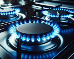 Gas stoves: Pollutants such as particulate matter and nitrogen dioxide can damage health (Image source: Dall-e / AI)