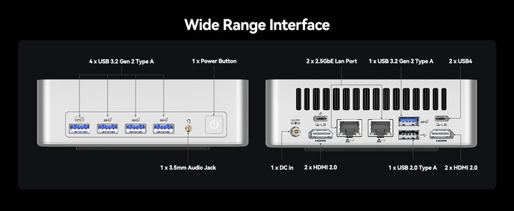 The XT1 has versatile connectivity options (Image source: Geekom)