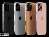 Just like the iPhone 12 Pro, the iPhone 13 Pro will supposedly be released in four different colors (Image: Letsgodigital)