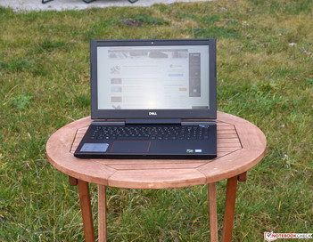 Dell Inspiron 15 7000 under overcast sky