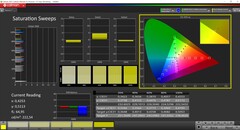 CalMAN Saturation Sweeps (reference color space sRGB)