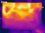 Heat map of the bottom of the device under load