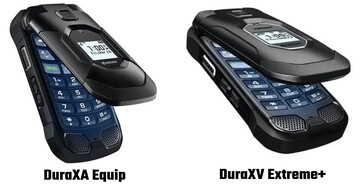 Both Kyocera flip phones are MIL-STD-810H-rated for durability and can be washed with dish detergent. (Image source: Kyocera)