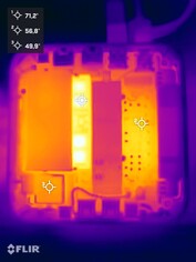Asus ExpertCenter PN54 stress test (open bottom side)
