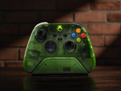 8BitDo's Ultimate Charging Dock for Xbox controllers has the same translucent green as the original Xbox/