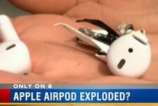 Exploded Apple AirPod. (Image source: WFLA News)