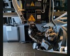 A blob of filament on Bambu Lab 3D printer nozzle