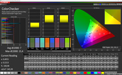 CalMAN - color accuracy (bright, standard, sRGB)