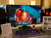 The MEG 321URX QD-OLED has an onboard AI processor for its AI antics. (Image source: PC World)