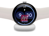 The "Pixel Watch 4" on a charger. (Image source: Android Headlines)