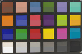 ColorChecker: The target color is in the bottom half of each box.