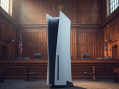 Sony PlayStation PS5 console seen in courtroom