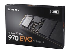 The Samsung 970 Evo Plus PCIe 3.0 SSD with 2TB of capacity has dropped to US$139 on Amazon (Image: Samsung)