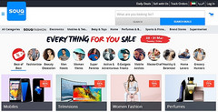 Souq.com Arab e-commerce website homepage, Amazon to acquire Souq