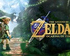 The Legend of Zelda: Ocarina of Time remake official promotional art.